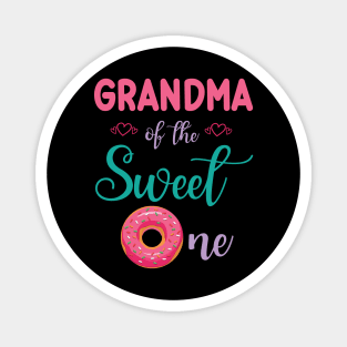 Grandma Of The Sweet One Donut Cake Happy To Me You Nana Magnet